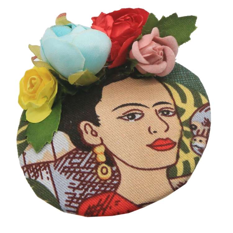 Mini Fascinator with Flowers - homage an Frida
